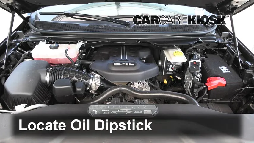 2022 Jeep Grand Wagoneer Series III 6.4L V8 Huile Vérifier le niveau de l'huile